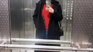 سلفی آسانسور پردیس احمدیه غوغا کرد/ تیپ بازیگر زن سوژه شد