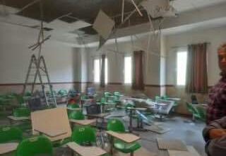 مصدوميت ۱۱ دانشجوی دانشگاه رازی کرمانشاه در پی ریزش سقف کلاس