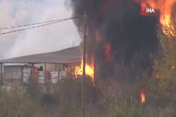 VIDEO: Fire breaks out in Turkey's Denizli chemical factory