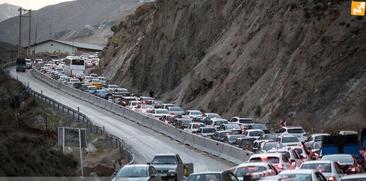 آخرین اخبار ترافیک سنگین در محورهای تهران - شمال