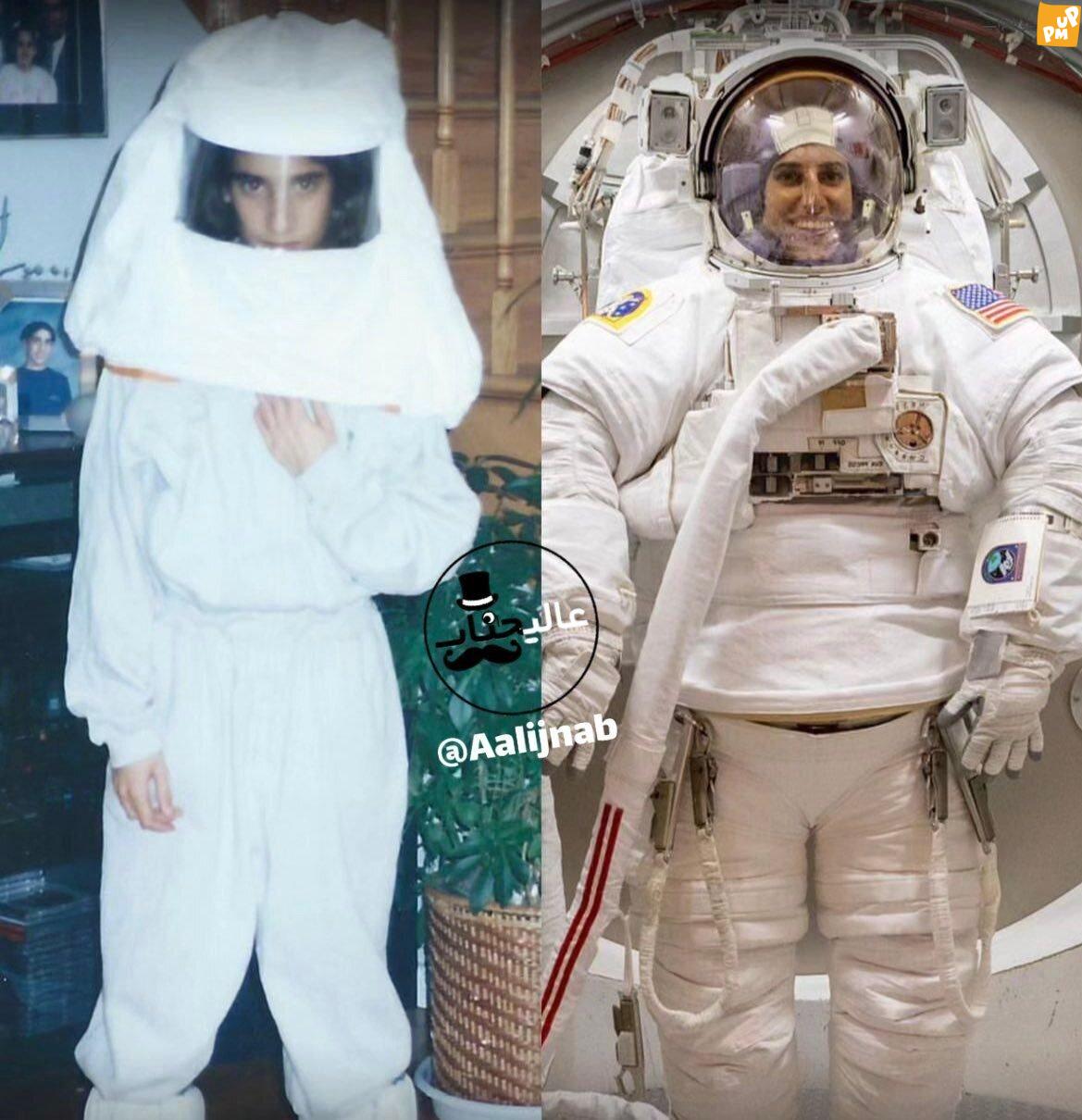سال های نوجوانی یاسمین مقبلی فضانورد ایرانی-آمریکایی ناسا (عکس)