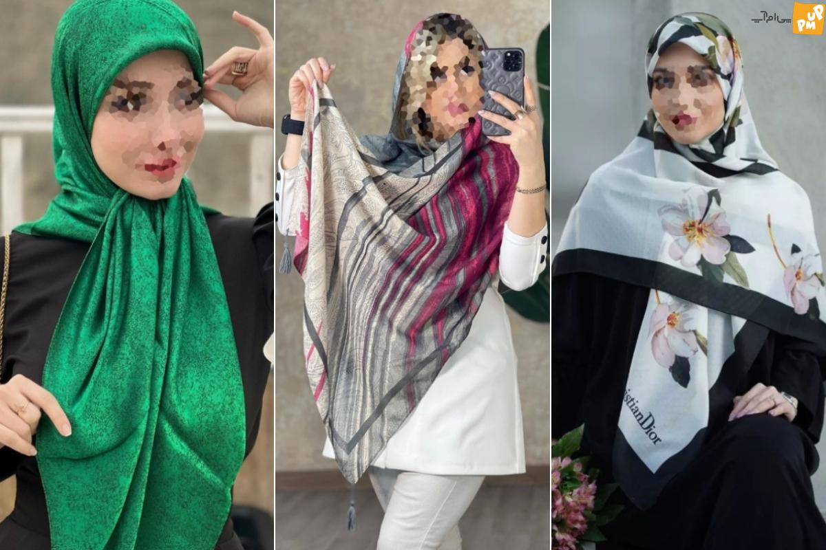 با این مدل شال و روسری زیباتر دیده شوید! / معرفی استایل روسری و شال برای فرم های مختلف صورت! + عکس