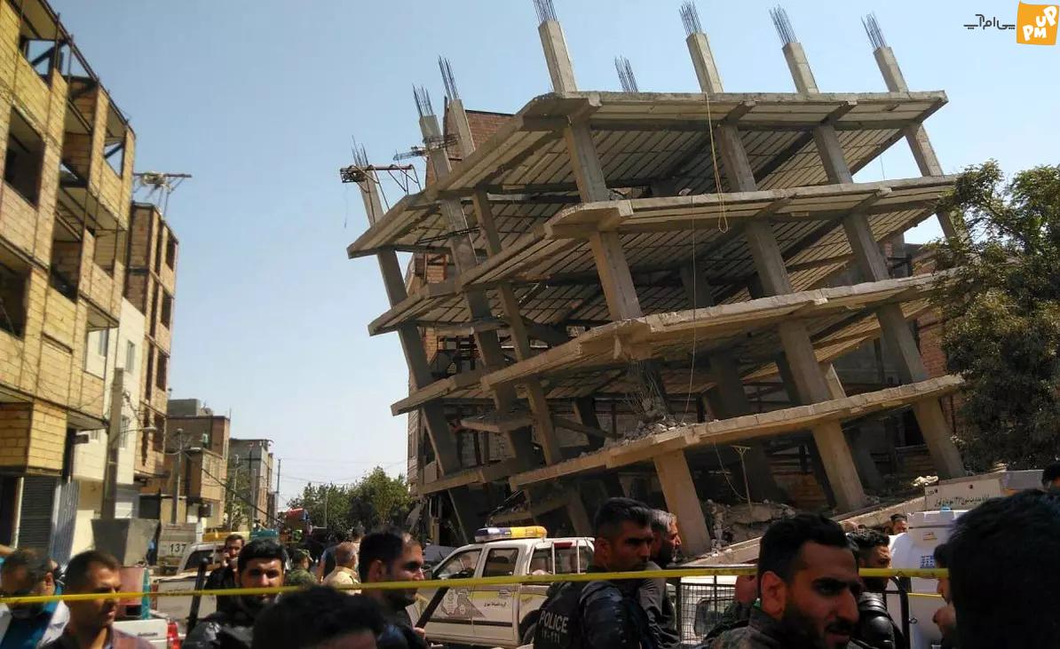 آخرین گزارش از ریزش ساختمان مرگبار تهران: احتمالا یک نفر زیر آوار مونده!/جزئیات