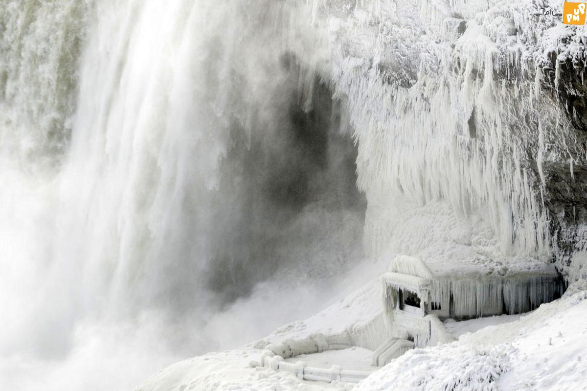 یک حادثه غیرمعمول در سرمای ترسناک کانادا اتفاق افتاد! /تصاویر