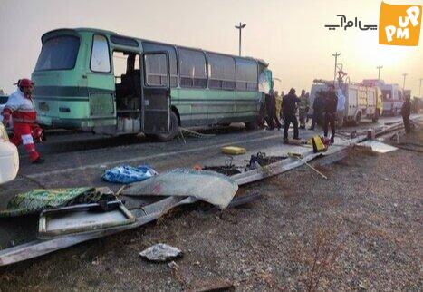 بر اثر تصادف اتوبوس با مینی بوس در خیابان یزد یک نفر کشته و 18 نفر مجروح شدند