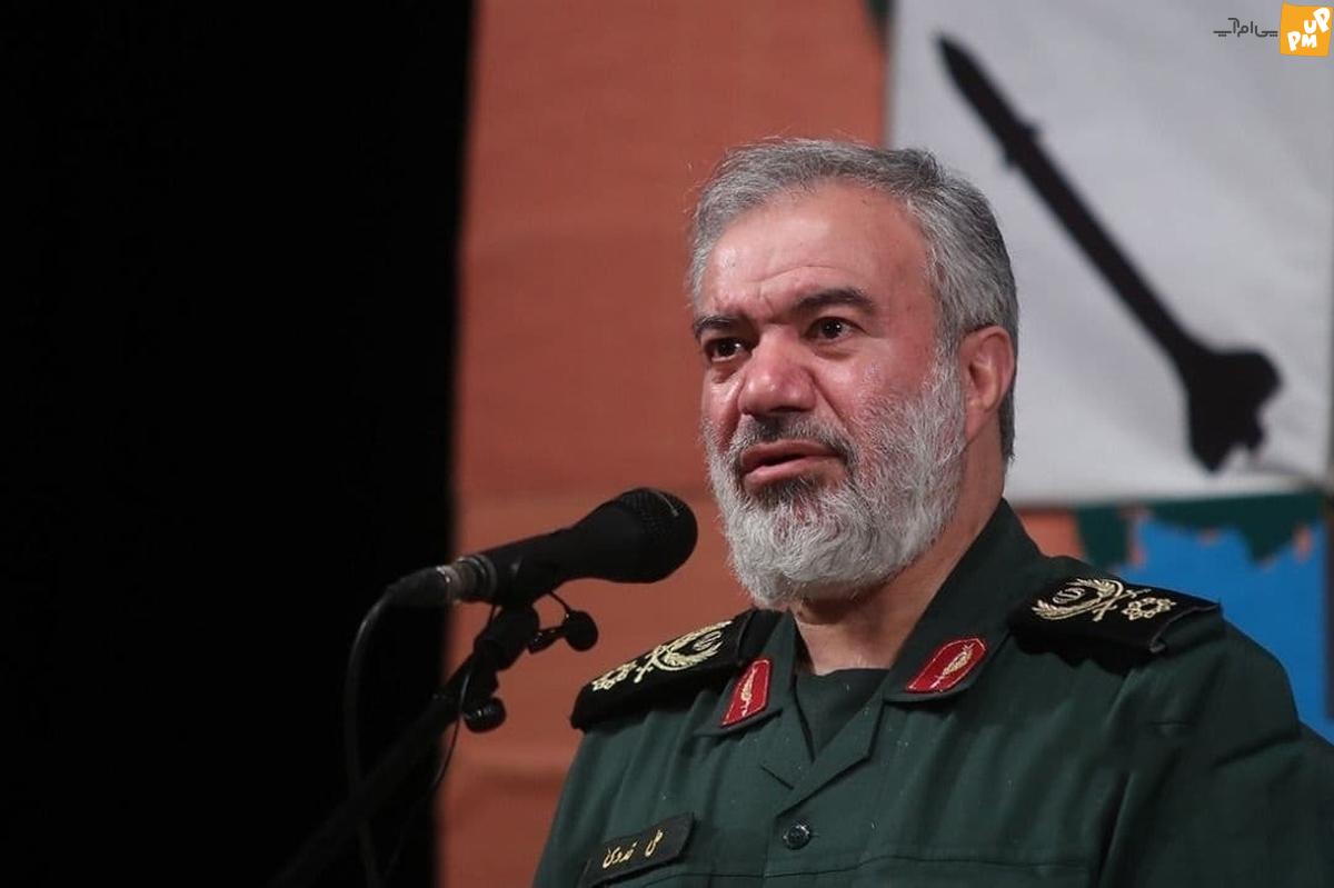 سردار فدوی: ایران بارها علناً اعلام کرده که از هر کسی که با اسرائیل می‌جنگد حمایت!/جزئیات می‌کند