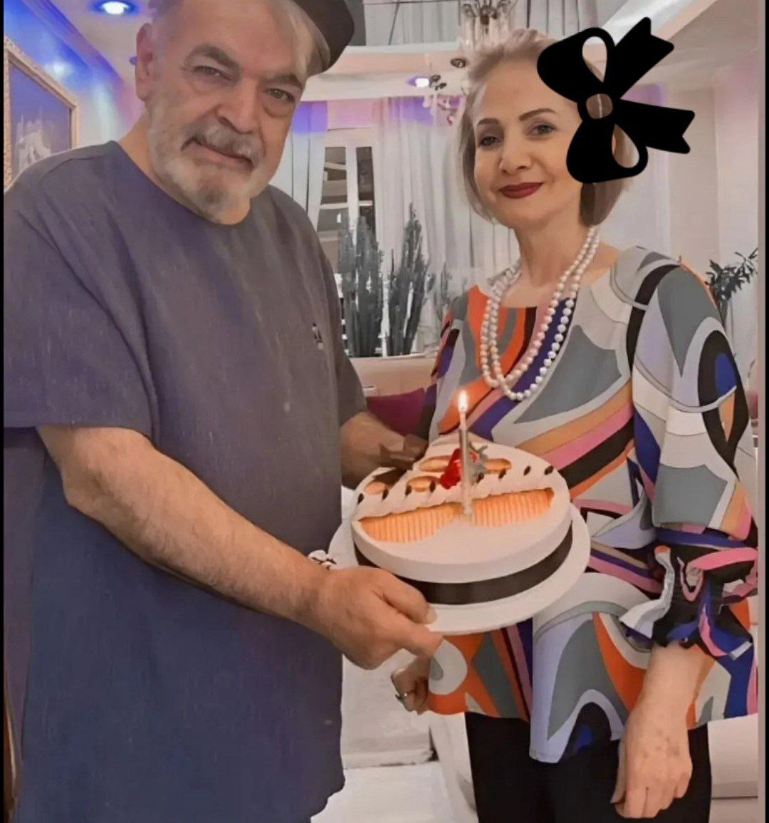 جشن تولد 68 سالگی حمید لولایی/ اولین عکس این بازیگر و همسرش! + عکس