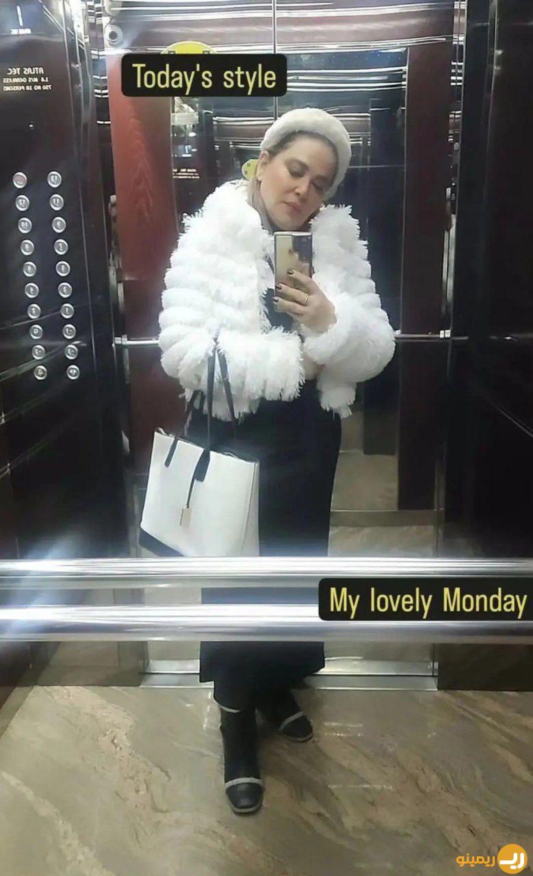 استایل زمستانی عجیب بهاره رهنما سوژه شد / تیپ سفید و مشکی خانم بازیگر + عکس 1 استایل زمستانی عجیب بهاری سوژه راهنما شد / لباس سفید و مشکی بازیگر زن + عکس