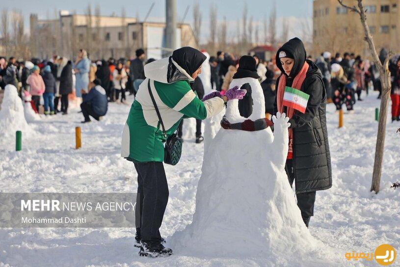 عکس های زیبا از جشنواره یک روز داغ برفی در اردبیل!