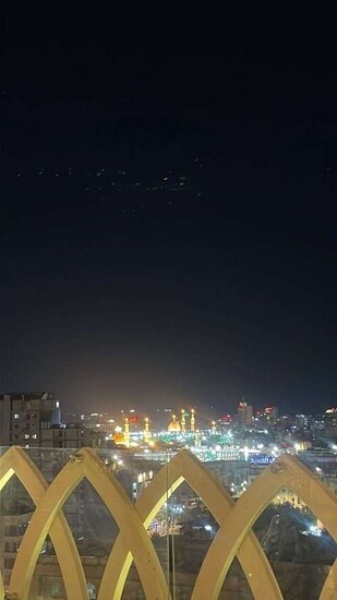 پهپاد شهید 136 در آسمان کربلا