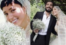 نمایش عکس‌های عروسی نوید محمدزاده و فرشته حسینی در یک سریال جنجالی+ فیلم