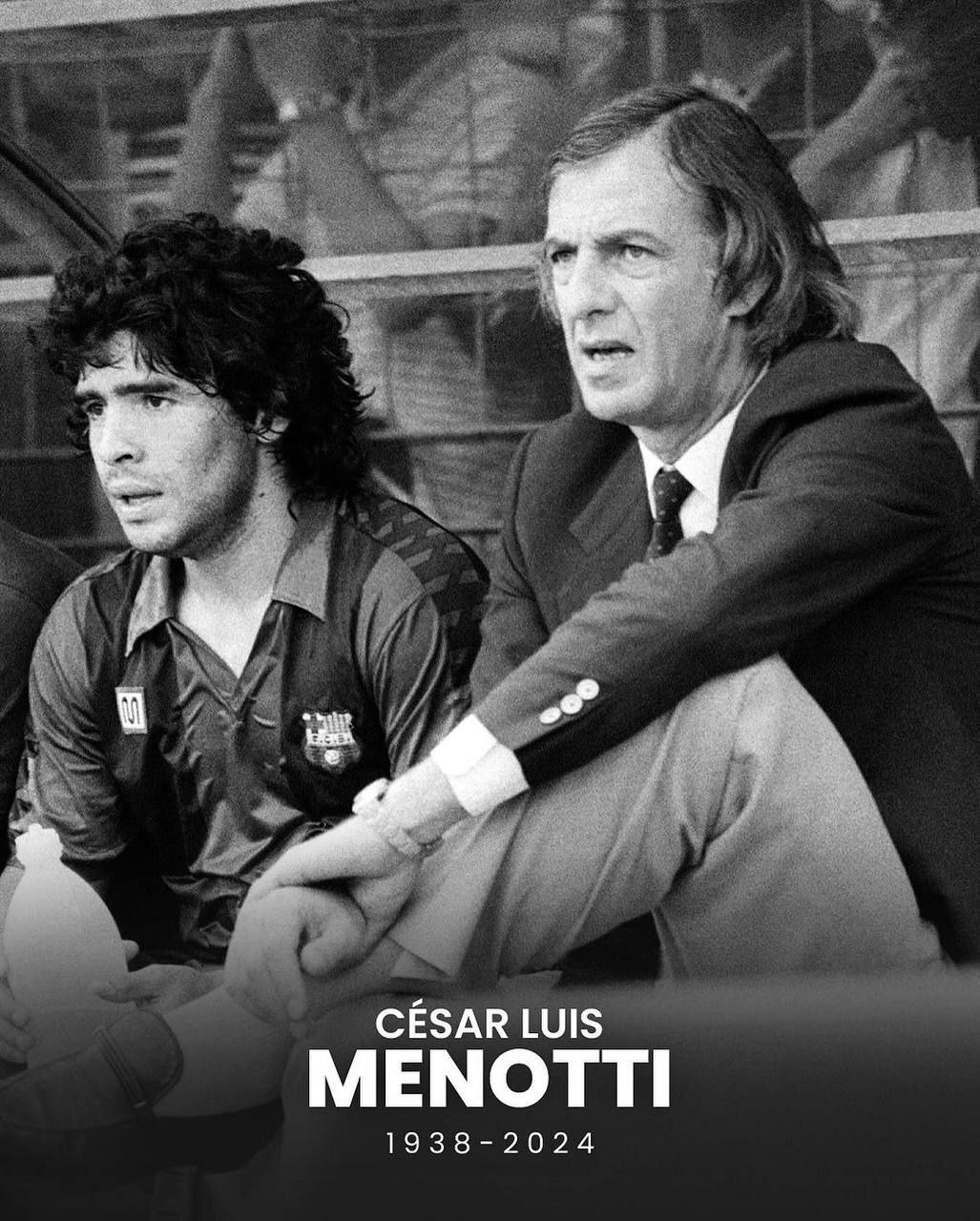 سزار لوئیس منوتی، اسطوره فوتبال آرژانتین، در سن 85 سالگی درگذشت