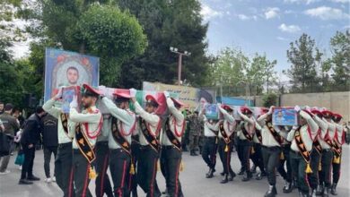 تشییع پیکر ۳ شهید پلیس پایتخت