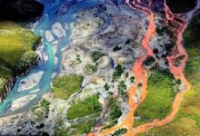 رودخانه‌های آلاسکا نارنجی شدند