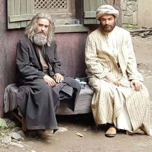 (عکس) پشت صحنه مست عشق پارسا پیروزفر و شهاب حسینی! / شهاب حسینی شناخته نشده است!