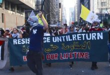 حمله پلیس نیویورک به معترضان حامی فلسطین