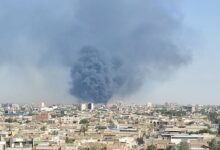 آتش‌سوزی گسترده در انبار لوازم خانگی نجف؛ تلاش آتش‌نشانان برای مهار حریق