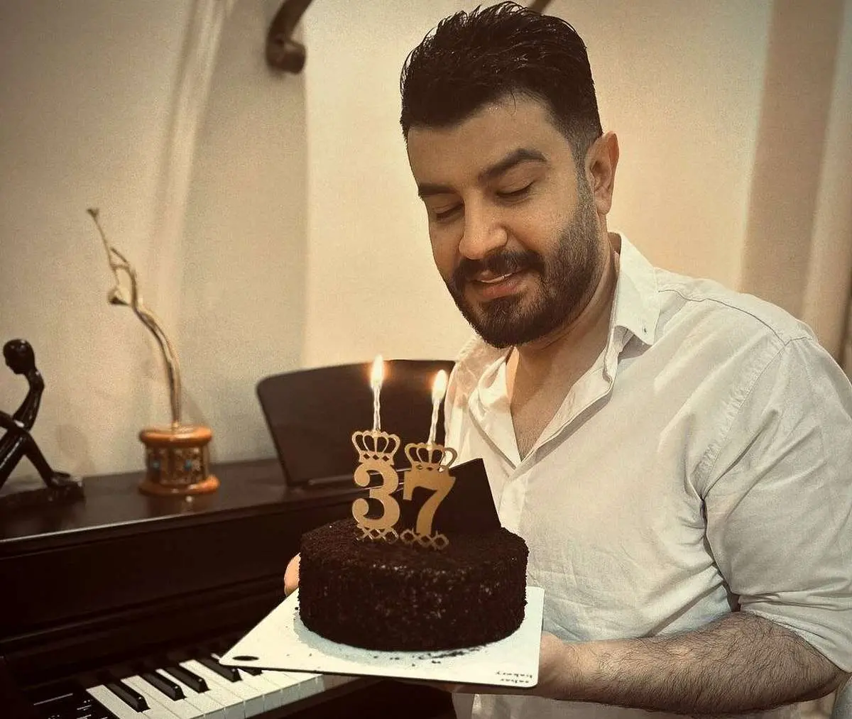 جشن تولد 37 سالگی مجری معروف تلویزیون/عکس