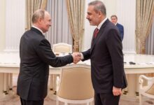 دیدار وزیر خارجه ترکیه با پوتین