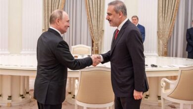 دیدار وزیر خارجه ترکیه با پوتین