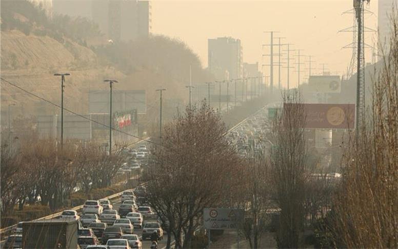 هوای تهران نارنجی و آلوده شد