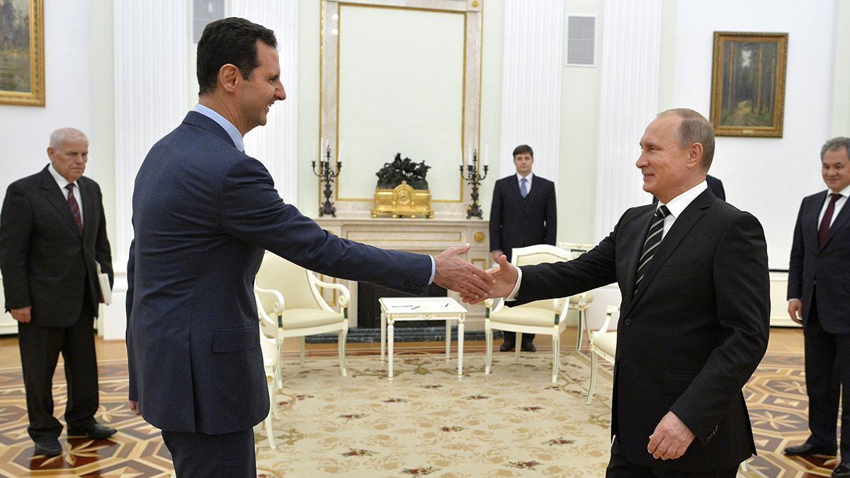 دیدار «بشار اسد» و «پوتین» در مسکو (فیلم)