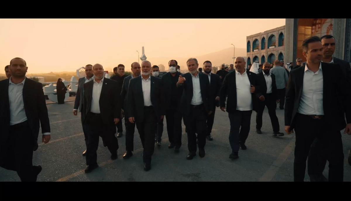 آخرین ویدیو اسماعیل هنیه و بازدید از برج میلاد