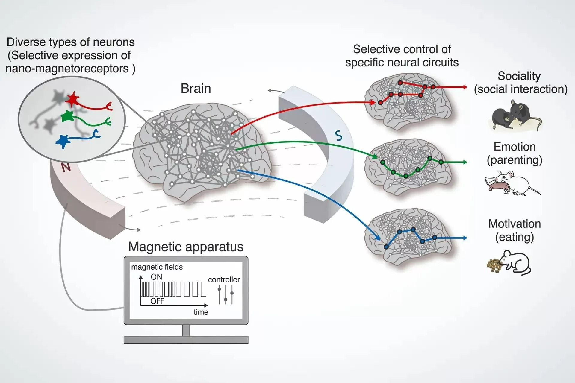 این فناوری کنترل مغناطیسی مغز می تواند اشتها و رفتار را تغییر دهد
