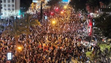 تظاهرات گسترده شهرک‌نشینان در تل آویو