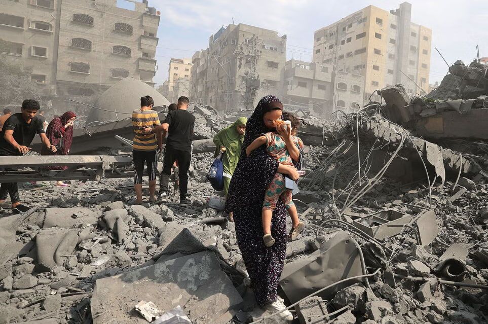 جنایات اسرائیل در محله تل الهوای غزه مرتکب جنایت جنگی و نسل کشی شده است