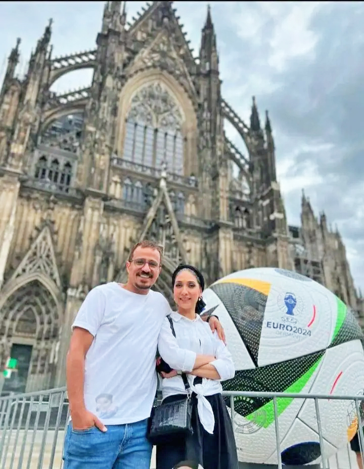 خوشگذرونی بازیگر ایرانی به همراه همسرش در آلمان+ عکس