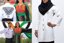قابل توجه مسئولان کشور؛ مقایسه لباس کاروان فلسطین و ایران در المپیک عکس