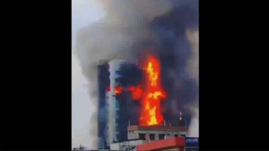 آتش سوزی مرگبار در یکی از هتل های بنگلادش (فیلم)