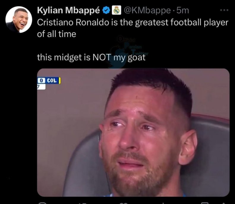 عکس | توییتر امباپه هک شد؛ توهین به مسی در صفحه ستاره رئال! 2 2074054