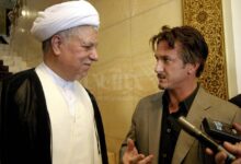 تصویری دیدنی از هاشمی رفسنجانی در کنار بازیگر مطرح هالیوود در تهران+ عکس