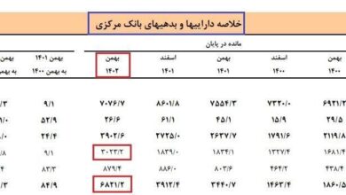 ذخیره پنج ماهه آمار بانک مرکزی و تورم 63 درصدی/دولت پزشکیان در هجوم بدهی های نجومی!