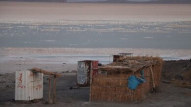 عکس عجیب از دریاچه ارومیه در دهم مرداد
