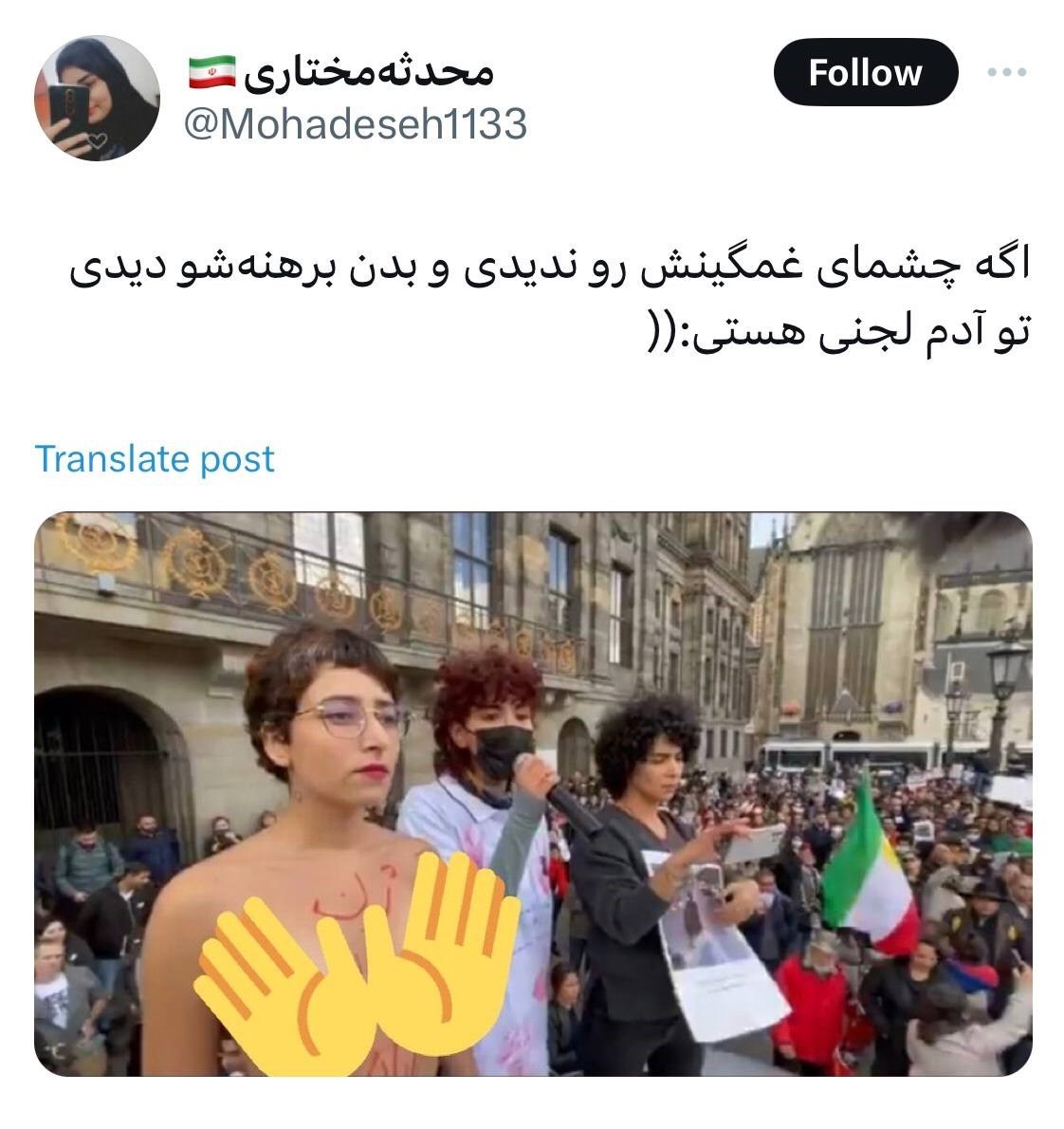 واکنشی به صحبت یک بازیگر درباره تصویر برهنه گلشیفته فراهانی