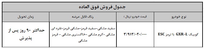 بخشنامه کامل فروش فوری خودرو کوییک - مهر 1403