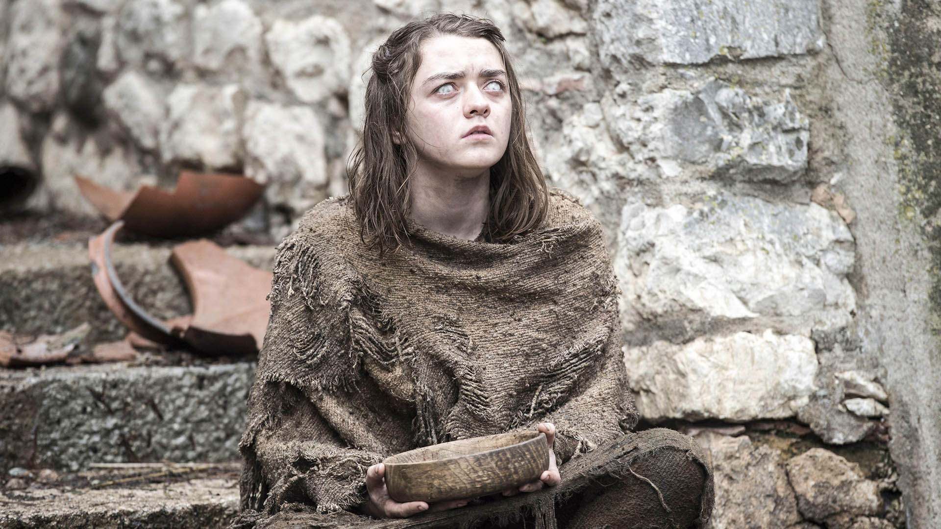 شخصیت آریا استارک با بازی Maisie Williams در سریال Game of Thrones