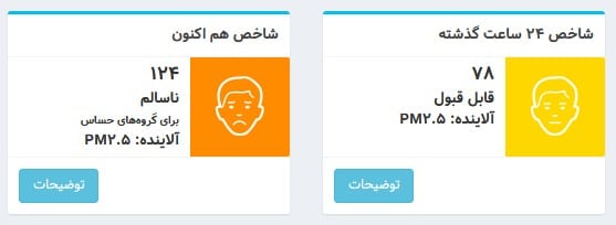 عکس | شاخص آلودگی هوایی تهران امروز سه شنبه ، 30 بهمن 1403 عکس | شاخص آلودگی هوایی تهران امروز سه شنبه ، 30 بهمن 1403 | فوتبال روزانه