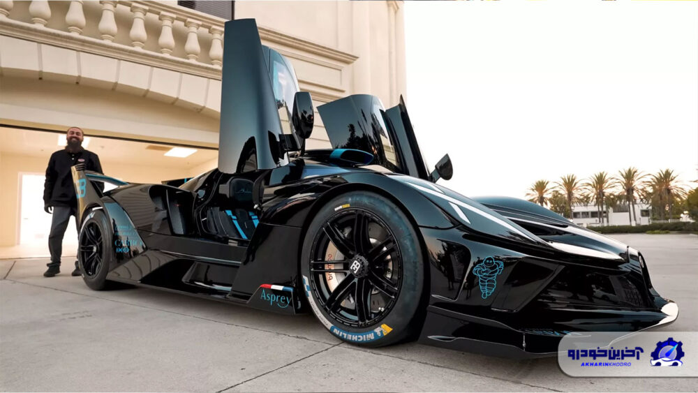 مالکیت Bugatti Bolid از زبان دستی خوش بینانه را تجربه کنید. لاستیک هایی که تنها 2 کیلومتر به طول می انجامند!