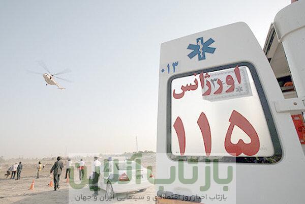 نجات جان مصدوم با همکاری اورژانس و هلال‌احمر