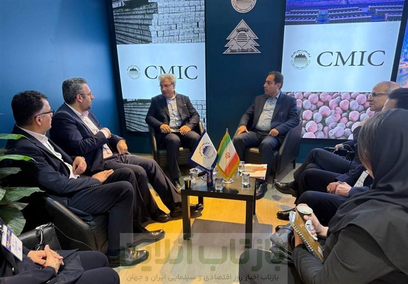 حضور رایزنان اقتصادی ایران در بغداد در غرفه چادرملو