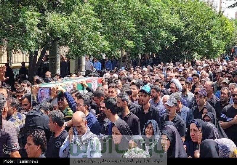 تشییع باشکوه پیکر شهید علی عباسی در رباط کریم + تصویر