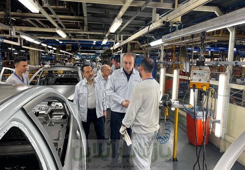 بازدید مدیرعامل گروه سایپا از خطوط تولید