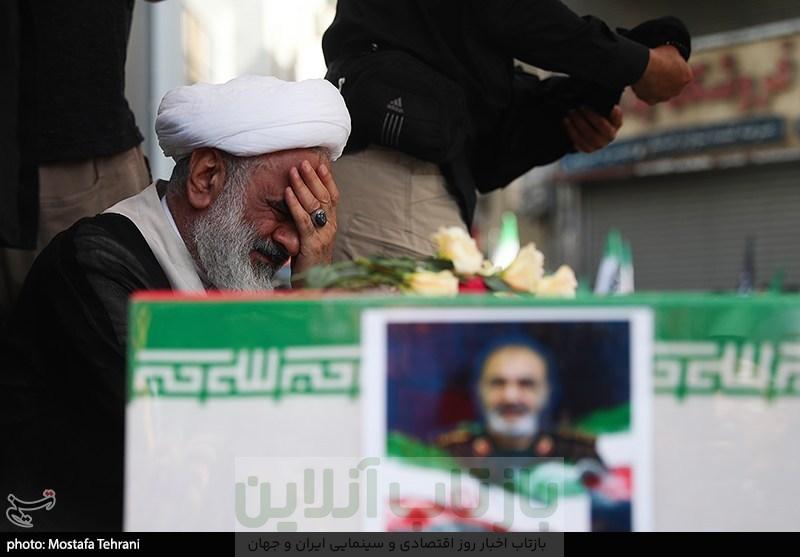 وداع با فرمانده صبور جبهه‌ها/ شهید سلامی تا آخر پای مردم ماند