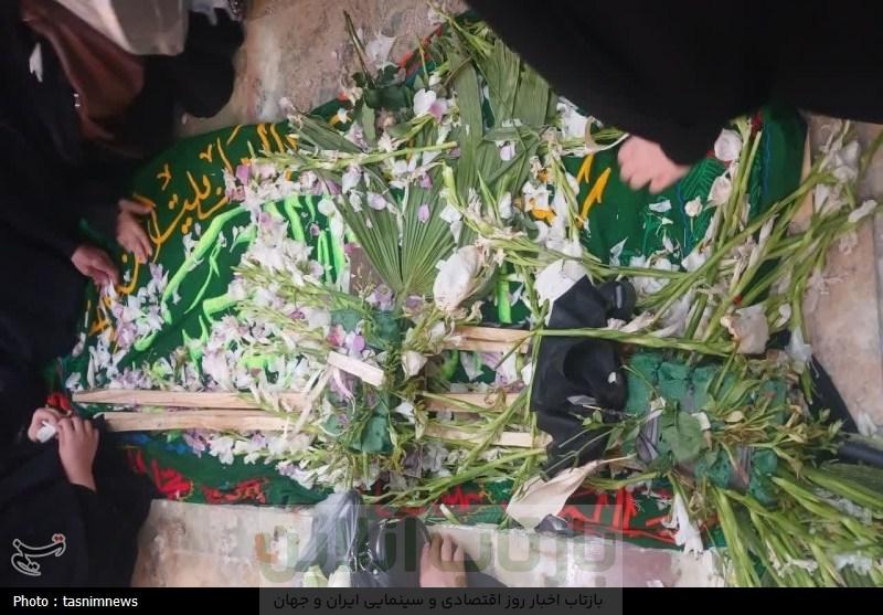 پیکر شهید سردار مهدی نعمتی در حرم حضرت عبدالعظیم(ع) آرام گرفت