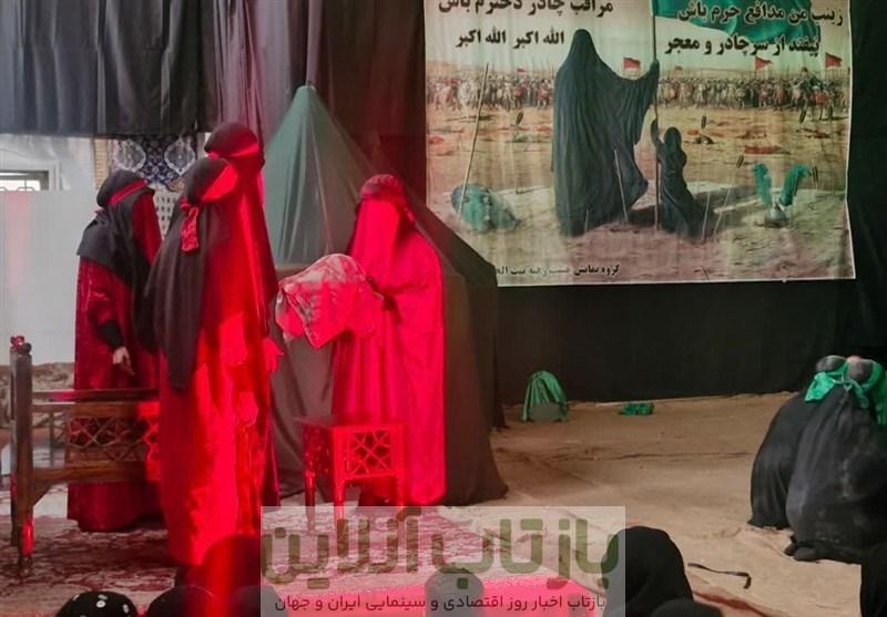 اجرای تعزیه فاخر "3 ساله اباعبدالله الحسین(ع)" در امامزاده عقیل اسلامشهر+تصویر