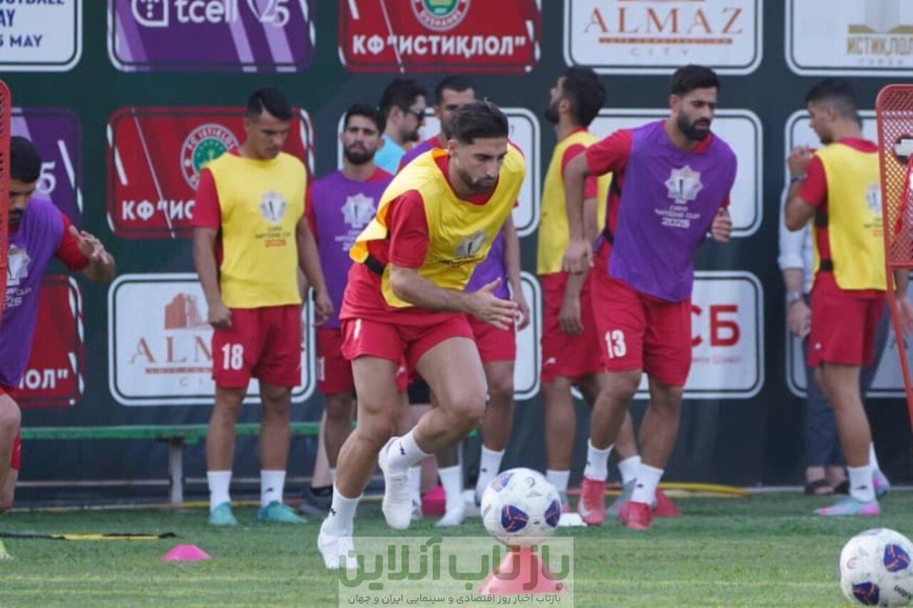 عکس| مهمان ویژه تمرین تیم ملی ایران